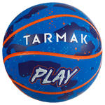 Tarmak Basketbal K500 Play blauw oranje voor kinderen die starten met basketbal