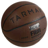 Basketball BT500 Größe 7 Grip Erwachsene braun 