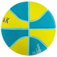 كرة سلة صغيرة مقاس 1 للأطفال - لون أخضر تستخدم للأطفال حتى سن 4، لون أخضر