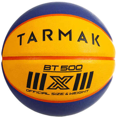Ballon de basket BT500 pour la pratique basketball 3X3. Super toucher de balle.
