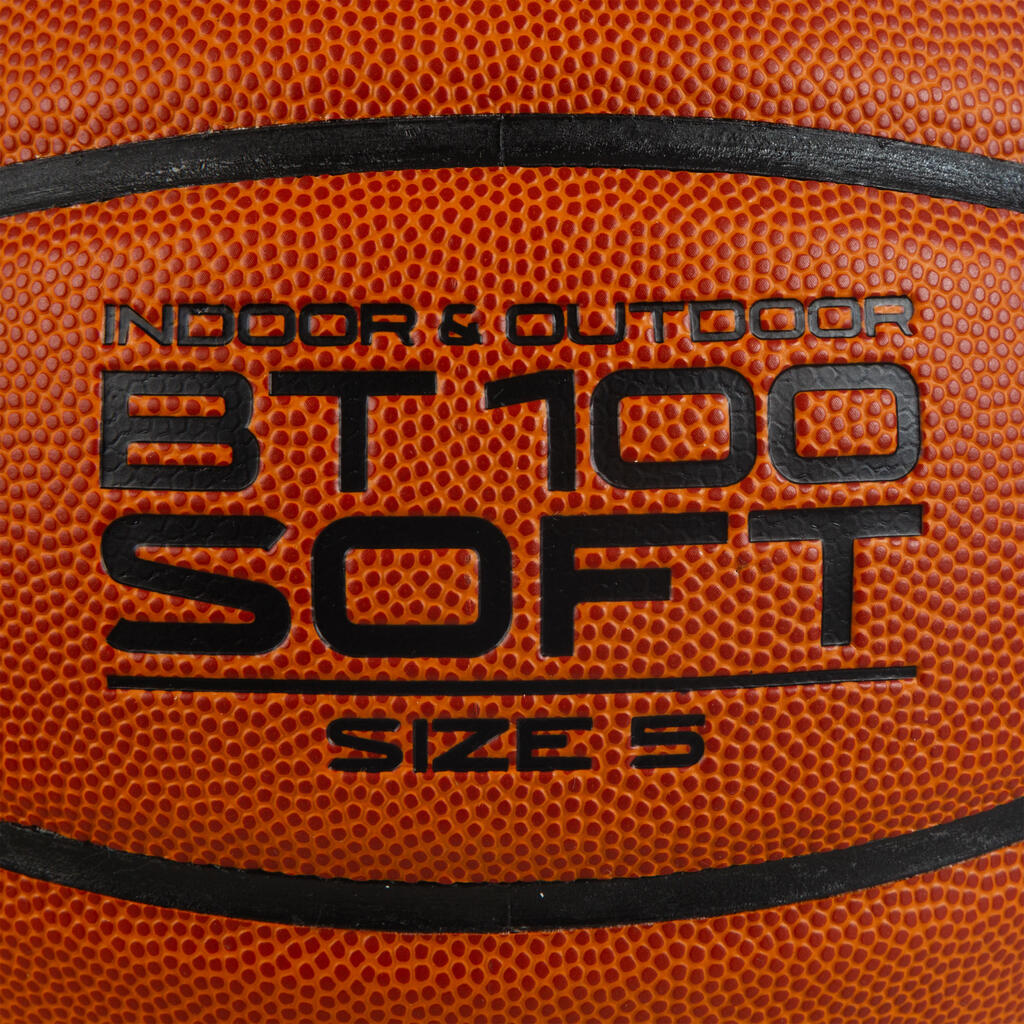 Basketbalová lopta BT100 veľkosť 5, pre deti do 10 rokov oranžová