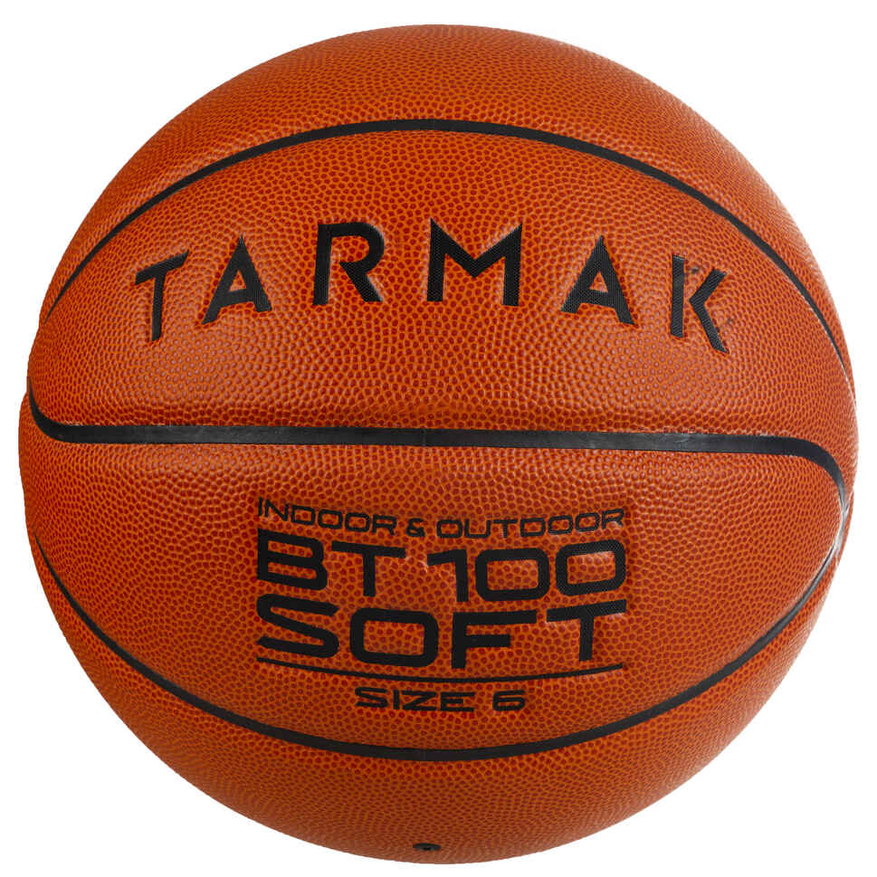 Basketball BT100 Größe 6 Kinder und Damen orange