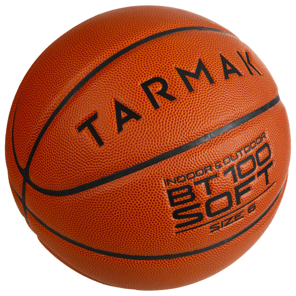 BALÓN DE BÁSQUETBOL BT100 TALLA 6 CAFÉ