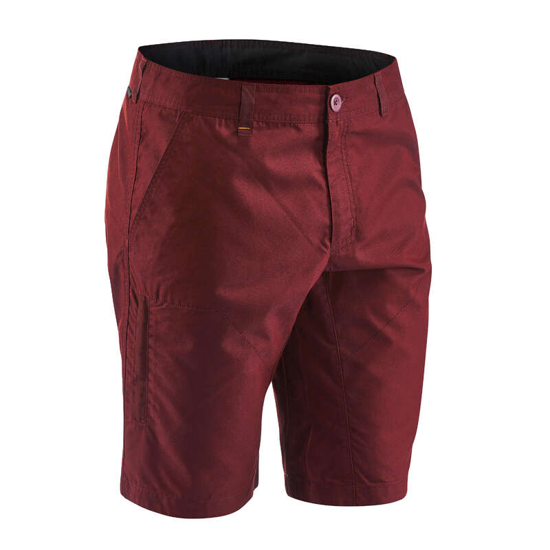 MEN NATURE HIKING SHORTS/T-SHIRTS Hiking - NH500 Man - Chocolate QUECHUA - Hiking Clothes