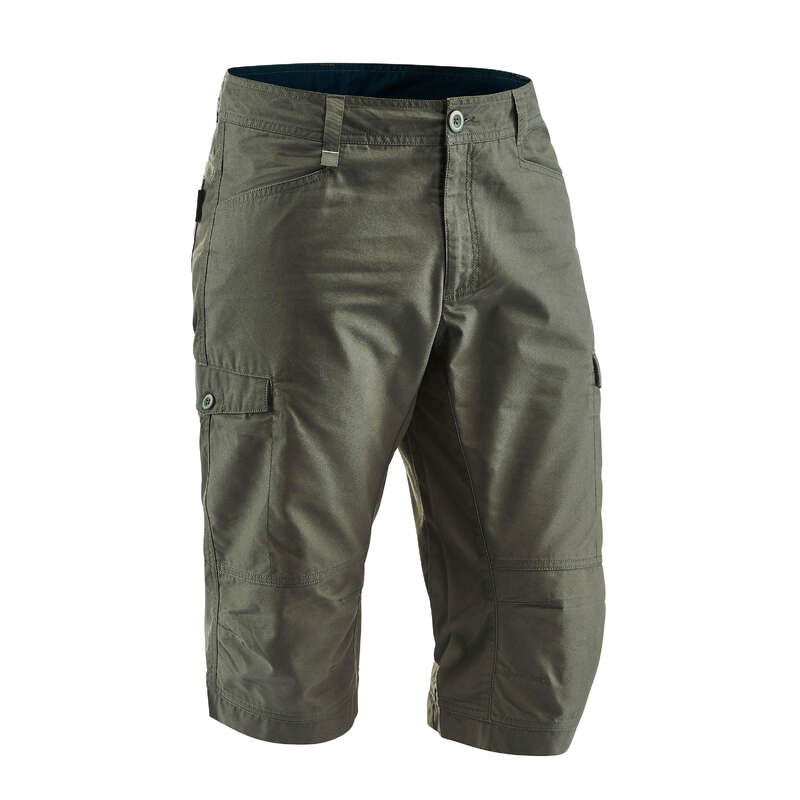 MEN NATURE HIKING SHORTS/T-SHIRTS Hiking - NH500 Men - Khaki QUECHUA - Hiking Clothes