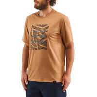 NH500 Men's Country Walking T-Shirt - Hazelnut