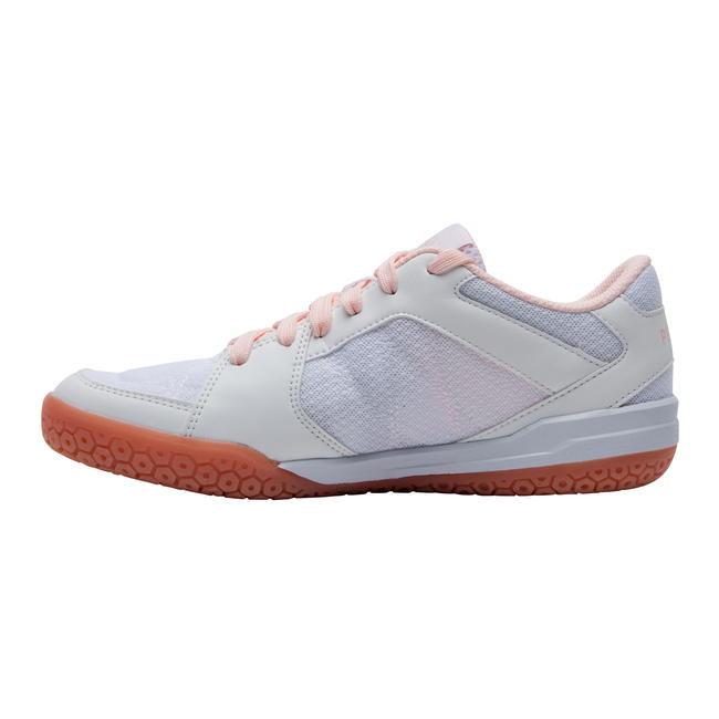 WOMEN BADMINTON SHOES BS 190 WHITE PINK