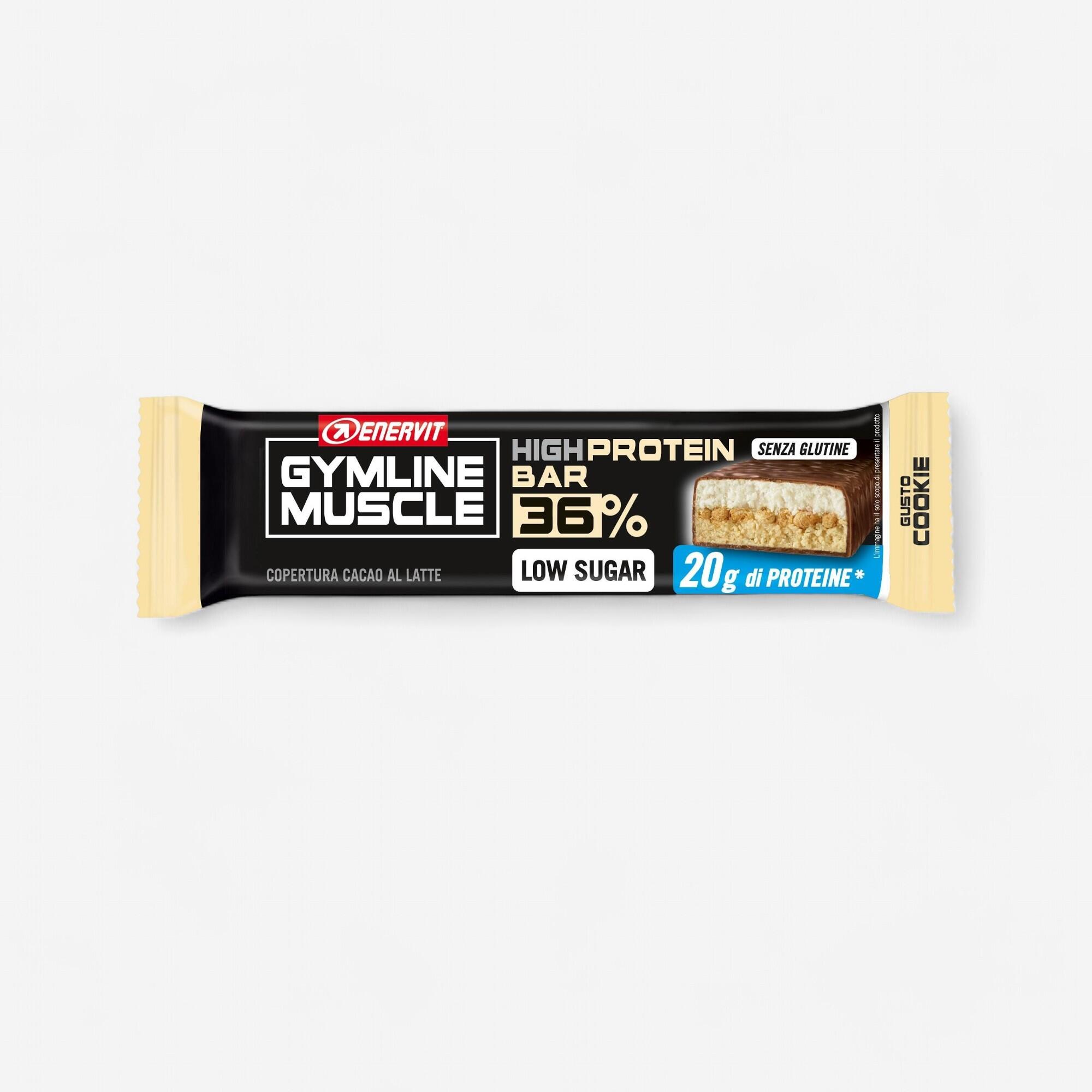 Decathlon | Barretta Proteica Enervit Gymline Muscle 36% Cookie 55g |  Enervit