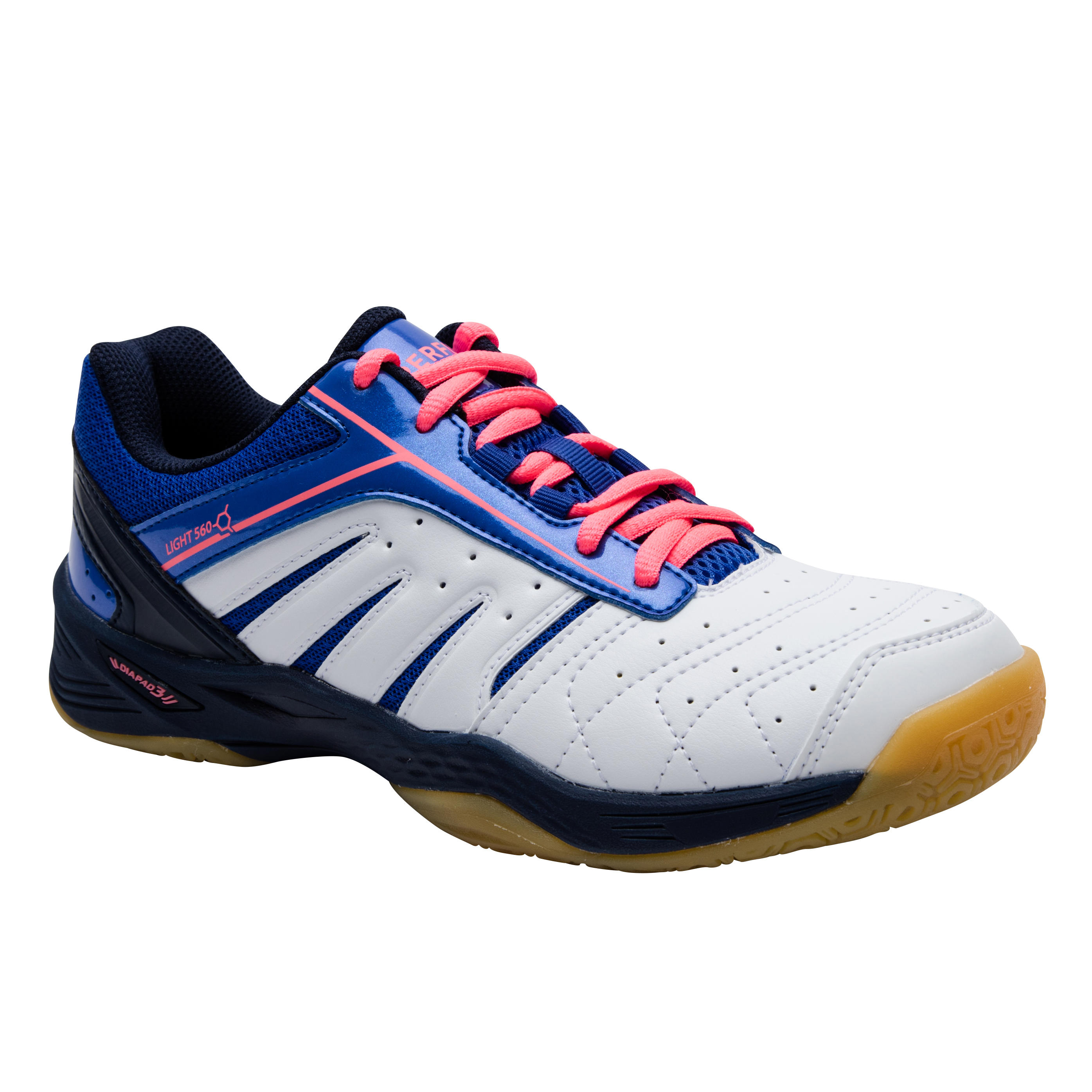 Badmintonschuhe BS 560 Lite Damen weiß/blau Badmintonschuhe BS 560 Lite Damen weiß/blau