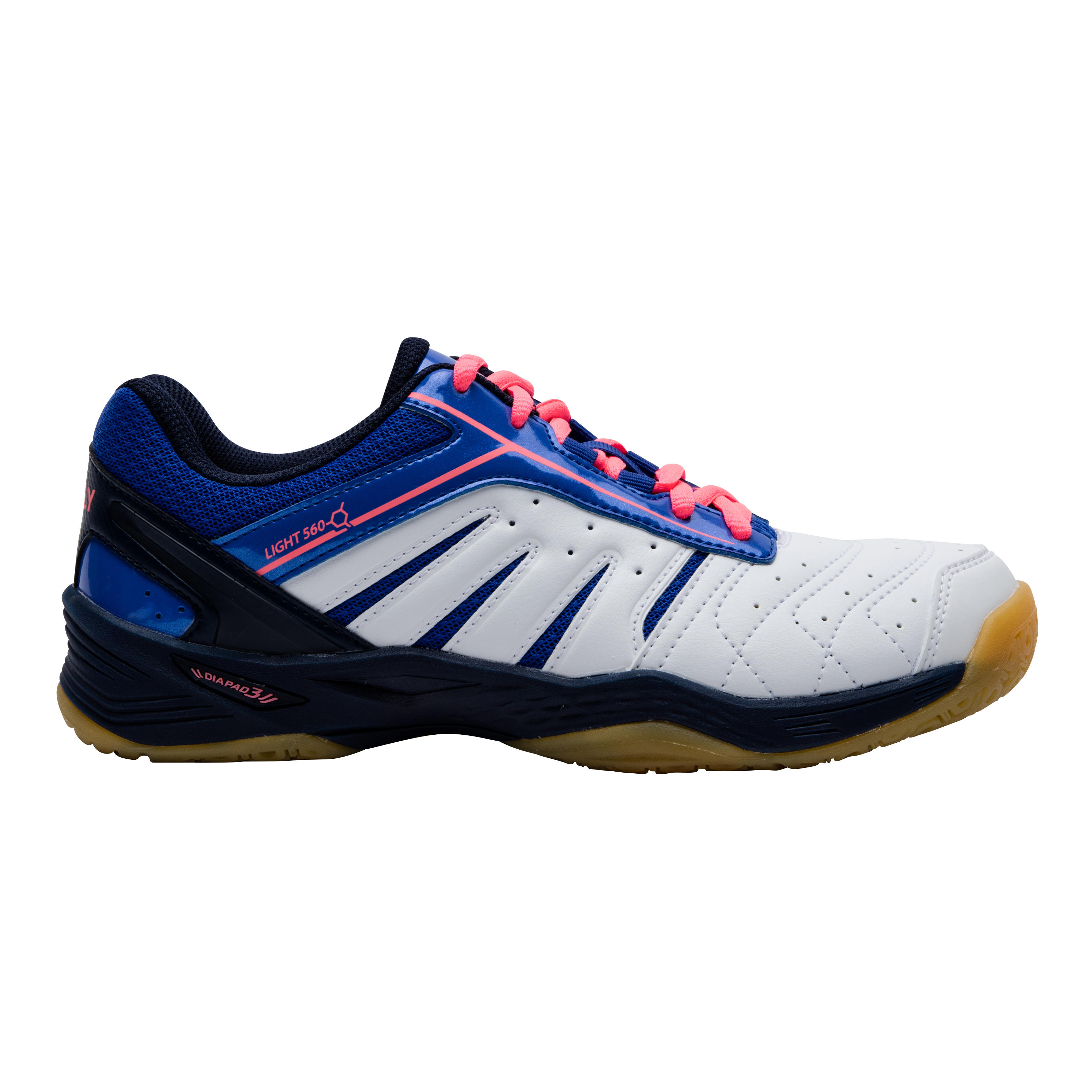 

Women Badminton Shoes Bs 560 Lite White Blue -  By PERFLY | Decathlon, Blue/white