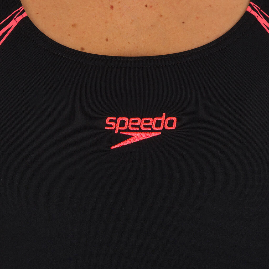 Crno-crveni ženski jednodelni kupaći kostim SPEEDO MUSCLEBACK