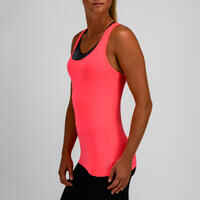 100 Women's Cardio Fitness Tank Top - Pink