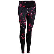 Leggings cardio fitness mujer negro estampado 520