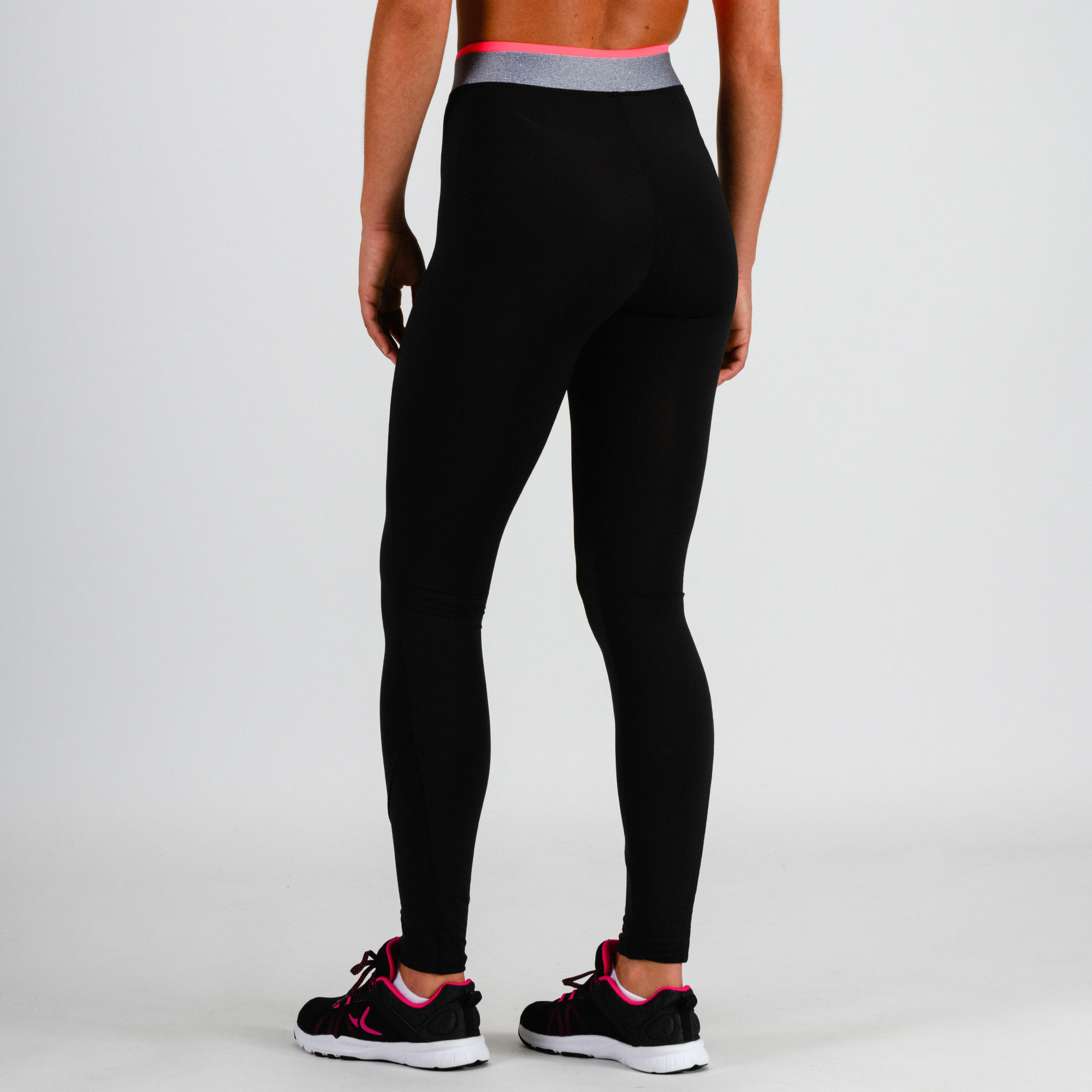 Women's Gym/Cardio Fitness Leggings Beginner- Black