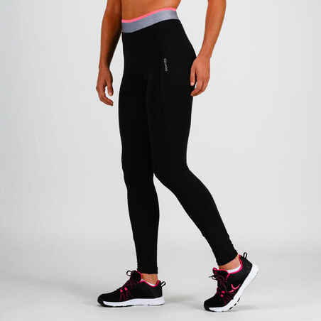 100 Women's Cardio Fitness Leggings - Black