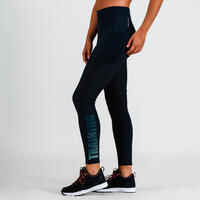 120 Women's Cardio Fitness Leggings - Navy Blue