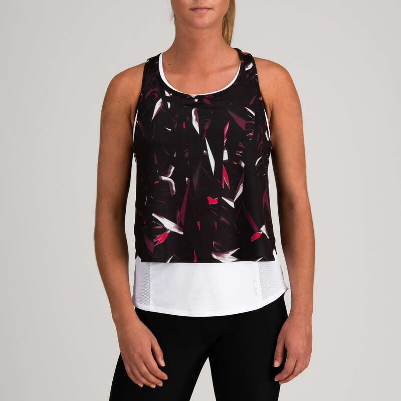 FITNESS CARDIO CONFIRMED WOMAN CLOTHING Fitness and Gym - FTA 520 3-in-1 Tank Top DOMYOS - Fitness and Gym