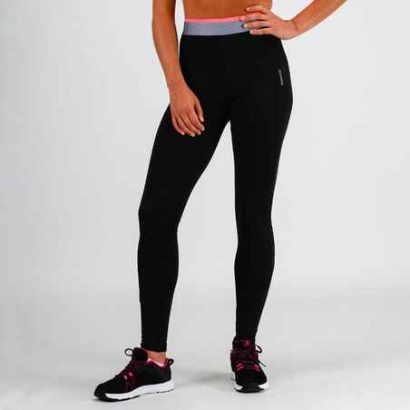 Legging cardio fitness femme noir 100