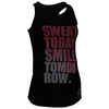 120 Women's Cardio Fitness Tank Top - Black Print