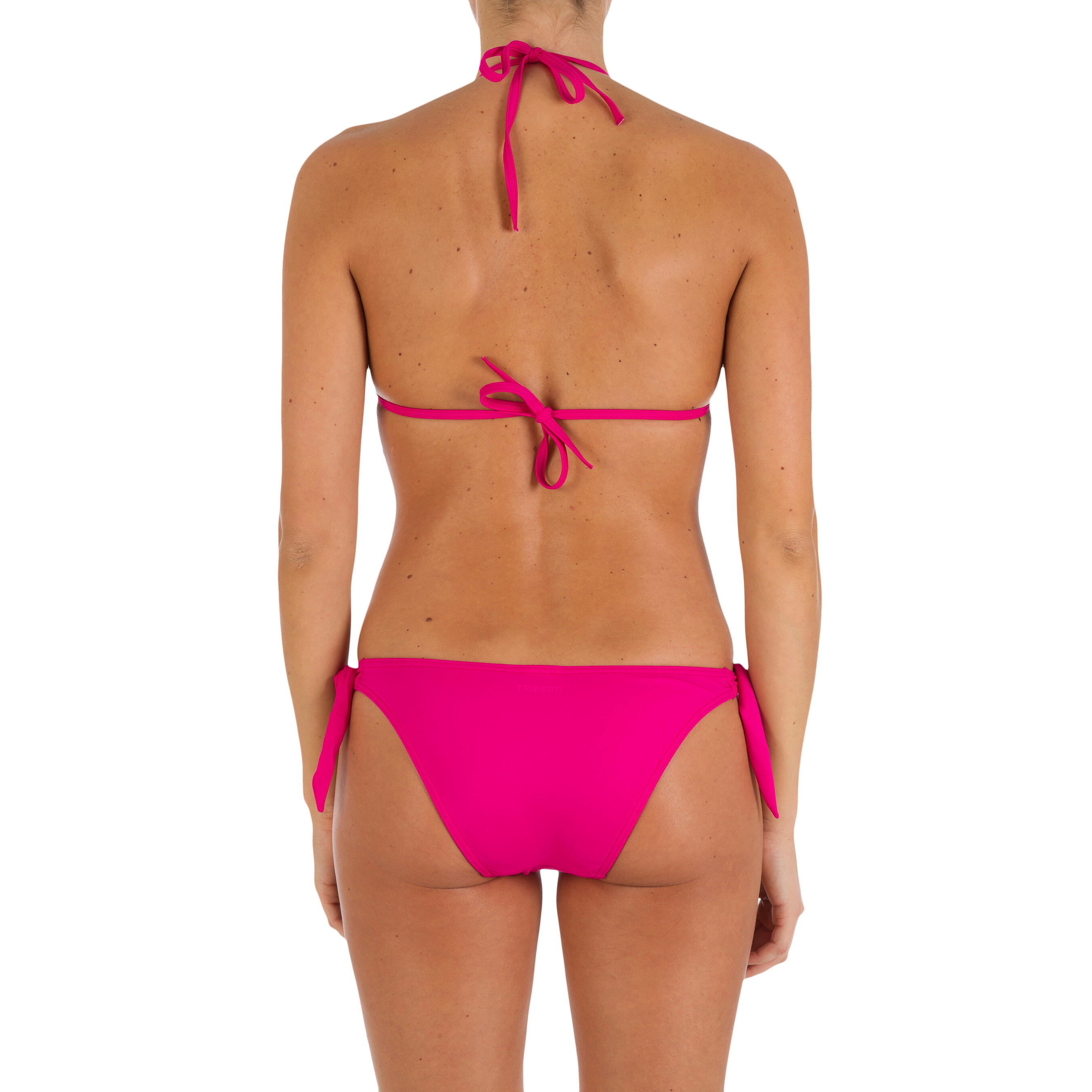 MAE women's triangle swimsuit - Plain pink 9/9