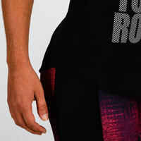 120 Women's Cardio Fitness Tank Top - Black Print