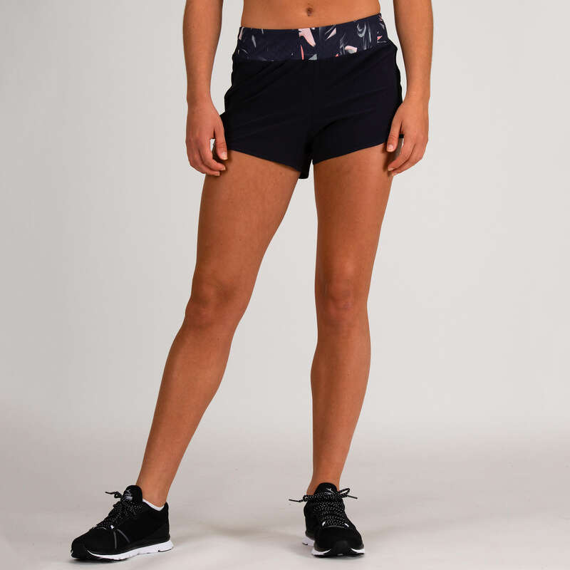 FITNESS CARDIO CONFIRMED WOMAN CLOTHING - FST 500 Loose-Fit Shorts Blue DOMYOS
