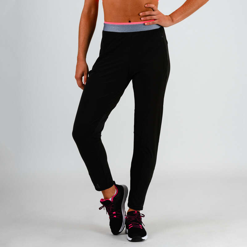 WOMAN FITNESS ENERGY APPAREL - FPA 100 Bottoms Black DOMYOS