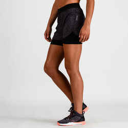 900 Women's Cardio Fitness Shorts - Lilac Print