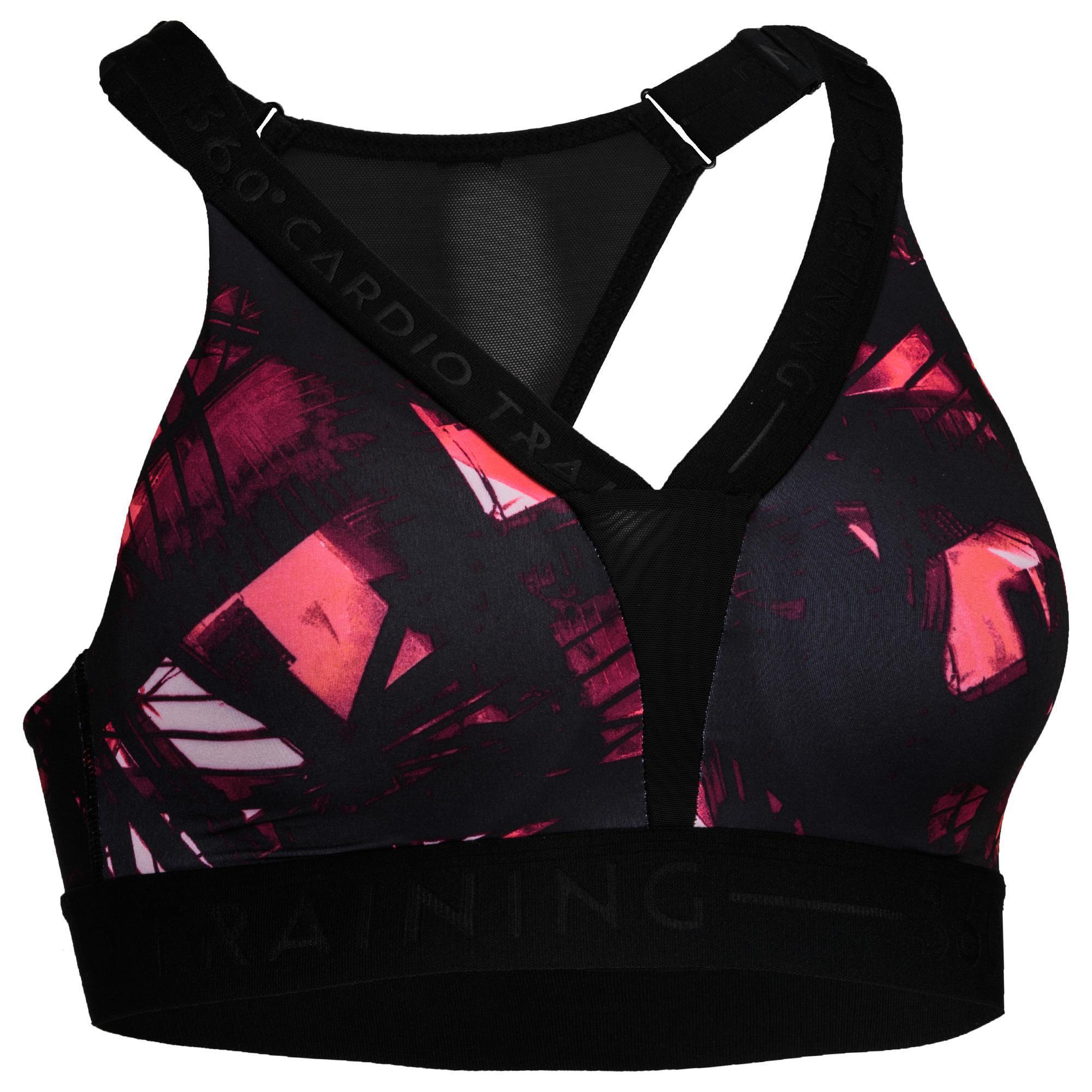 strappy back sports bra