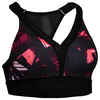 520 Women's Cardio Fitness Sports Bra - Black Print