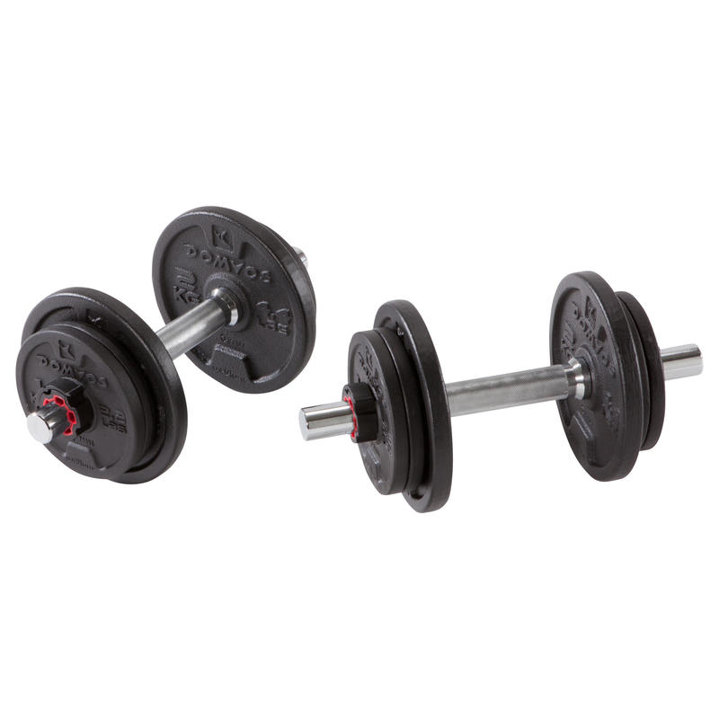 Kit Halteres 20 Kg Musculation Domyos By Decathlon