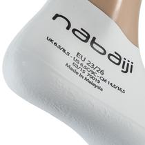 Chaussons Natation En Latex Junior Blancs Nabaiji