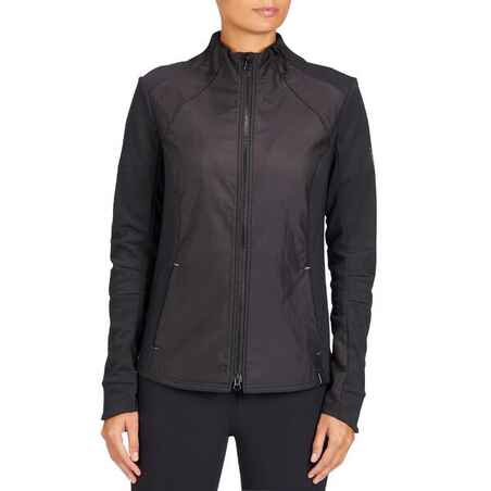 Sudadera equitación 500 Mujer Fouganza negro