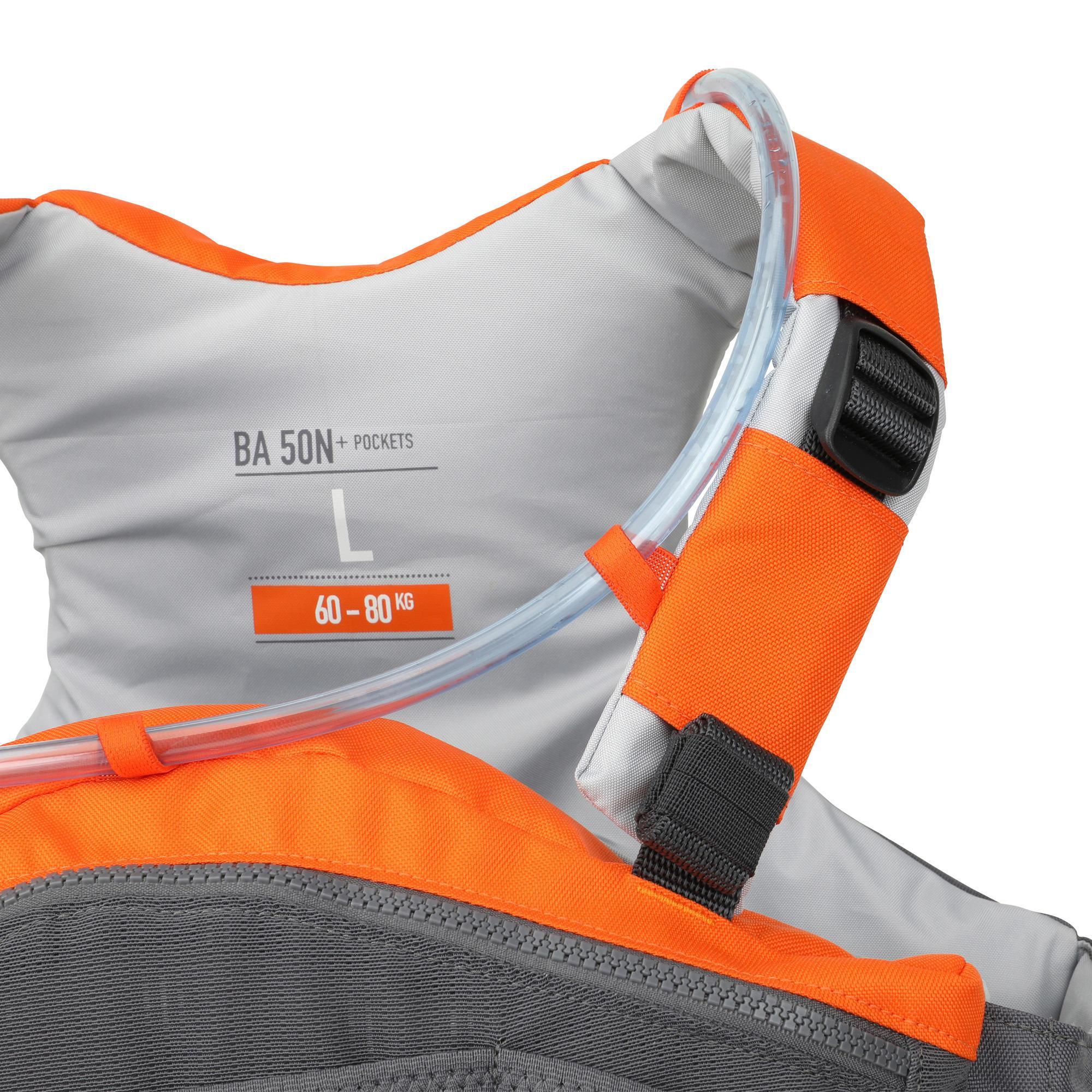 Gilet di aiuto al galleggiamento 50N Canoa Kayak e Stand up paddle con tasche