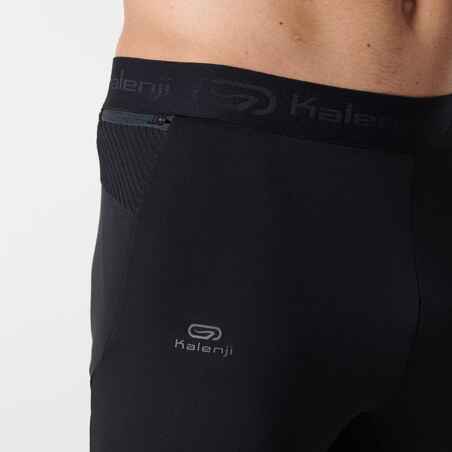 Men's warm running tights - Warm + - Black