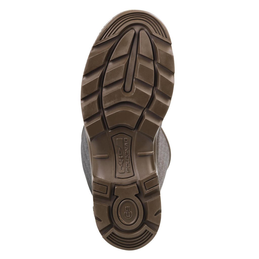 Men's Warm Hunting Boots Neoprene Rubber, 500 Green
