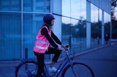 Adult High Visibility Safety Vest 500 - Neon Pink