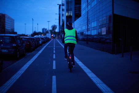 GILET DE SECURITE HAUTE VISIBILITÉ 500 JAUNE FLUO ADULTE