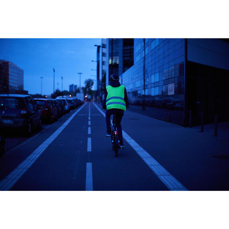 Gilet alta visibilità adulto 500 giallo fluo