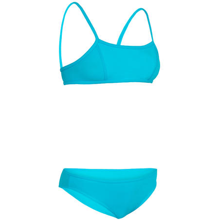 Bali Girls' Two-Piece Crop Top Swimsuit - Blue