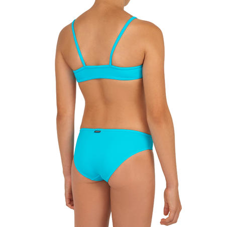 Bali Girls' Two-Piece Crop Top Swimsuit - Blue