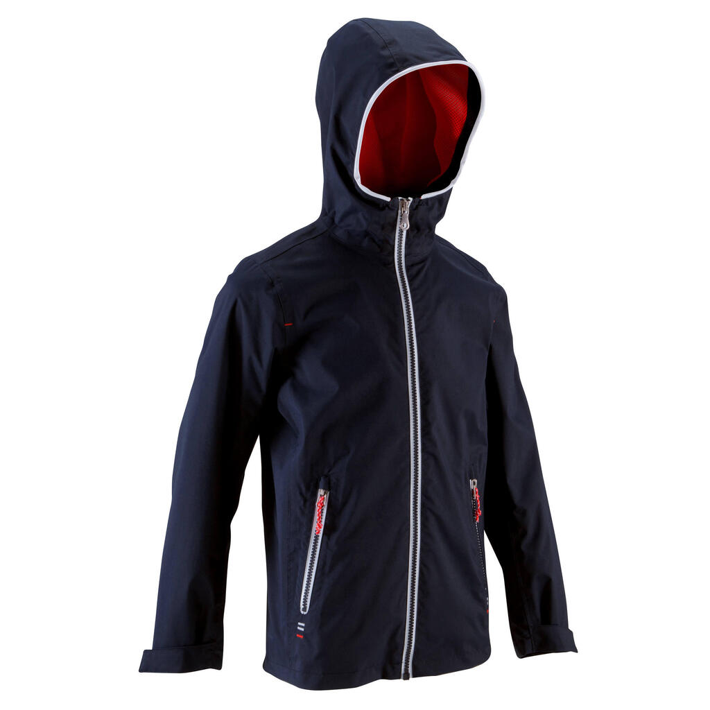Segeljacke wasserdicht 100 Kinder blau