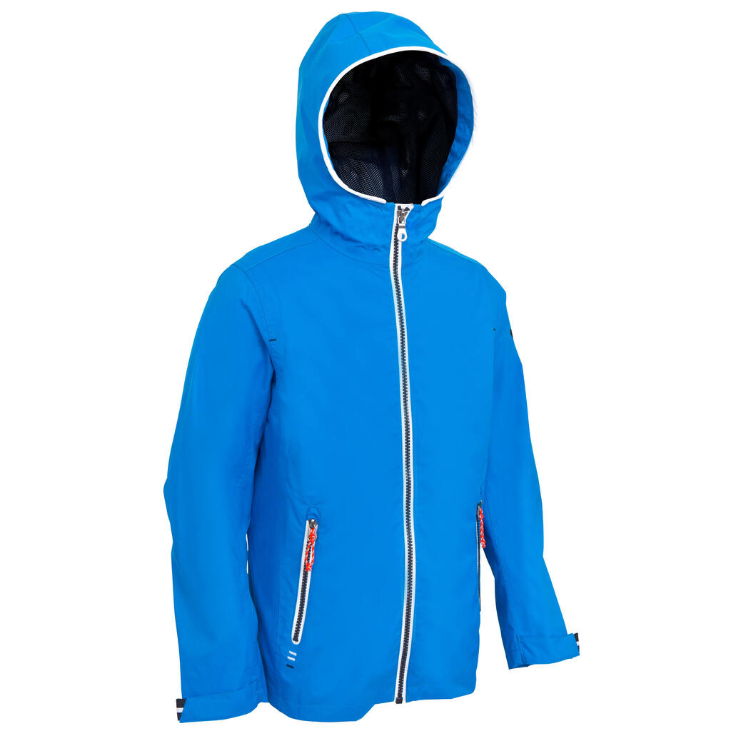 Segeljacke wasserdicht 100 Kinder blau