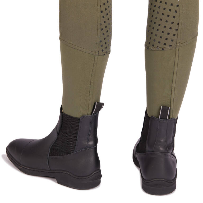 580 Fullgrip Women's Silicone Seat Horse Riding Jodhpurs - Khaki