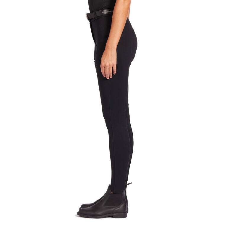 Women's Horse Riding Jodhpurs 100 - Black