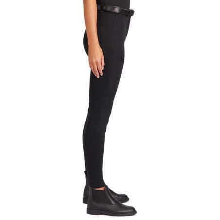 Women's Horse Riding Jodhpurs 100 - Black