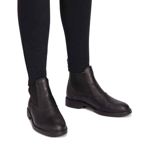 Women's Horse Riding Jodhpurs 100 - Black