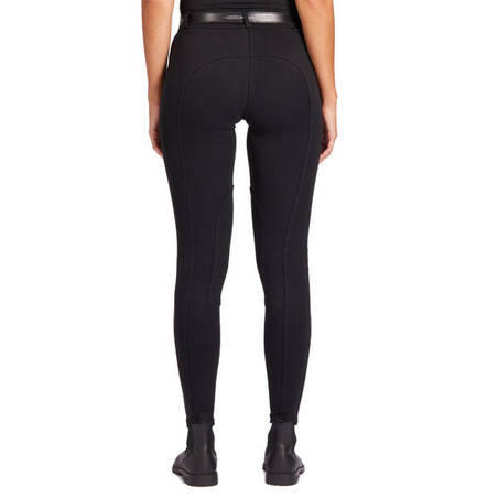 Women's Horse Riding Jodhpurs 100 - Black