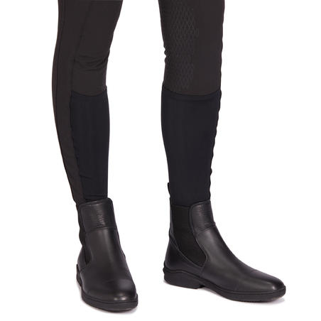 Pantalon équitation femme 560 Saut basanes silicone noir