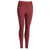 Reithose 560 Jump Kniebesatz Grip Damen bordeaux